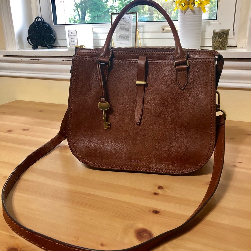 Fossil Ryder Satchel leather purse